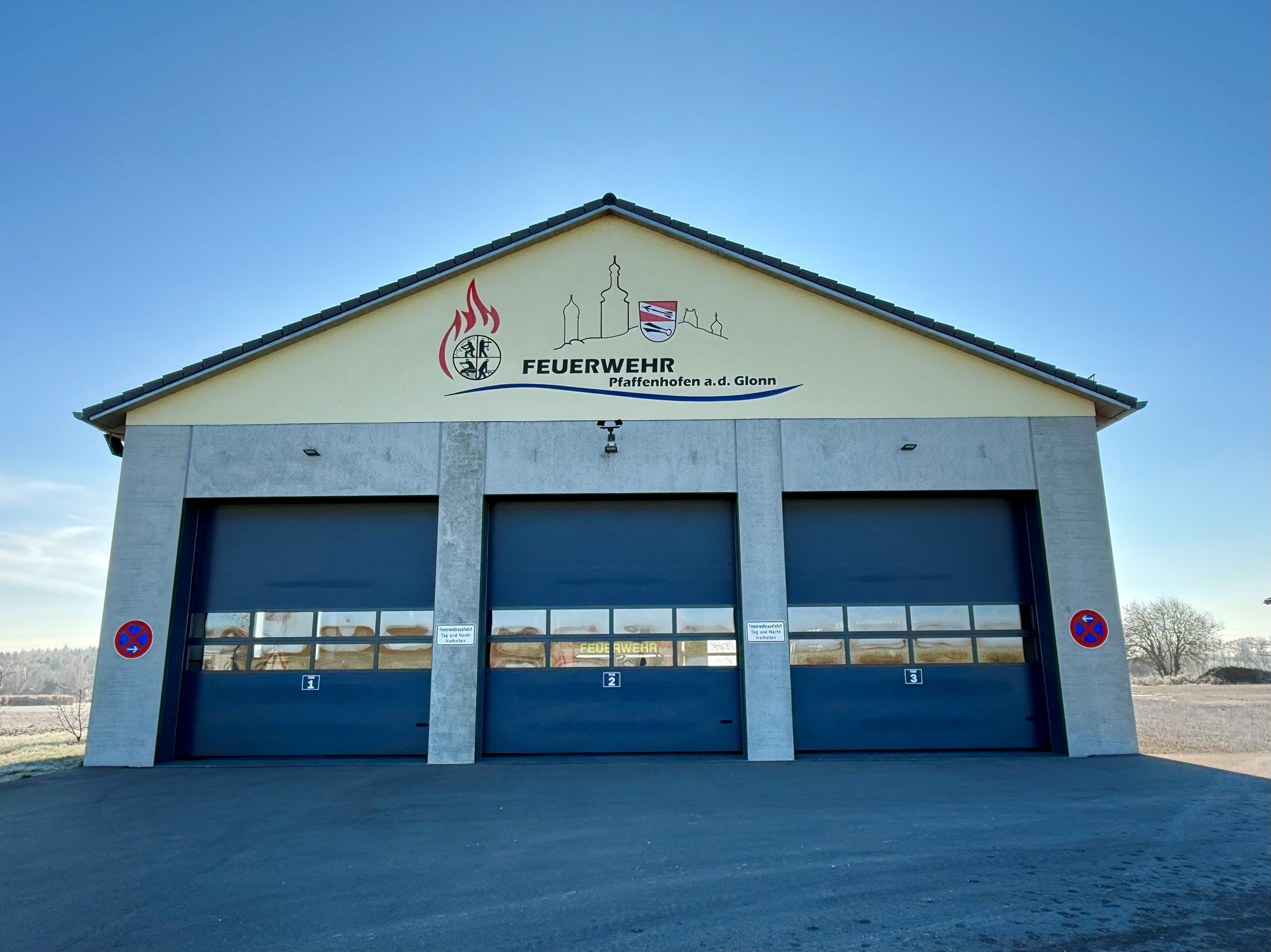 Das neue und hochmoderne Feuerwehrgebäude der FFW Pfaffenhofen an der Glonn
